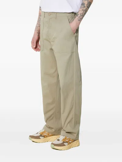 Universal Works Patch-pocket Trousers In Green