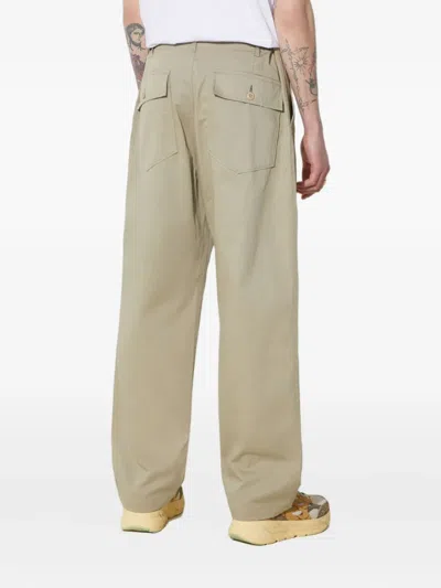 Universal Works Patch-pocket Trousers In Green