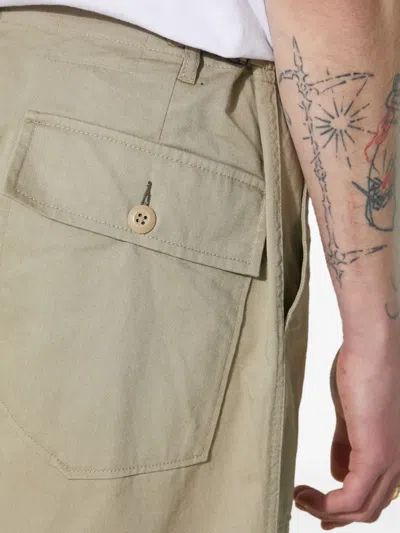 Universal Works Patch-pocket Trousers In Green