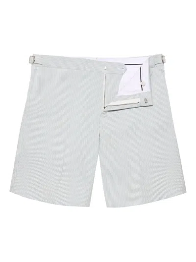 Orlebar Brown Striped Tailored Shorts In Multi