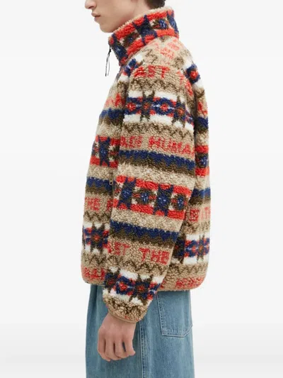 Human Made Patterned Fleece Jacket In Multi