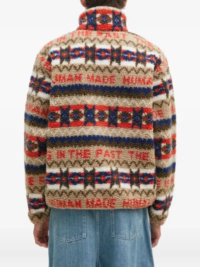 Human Made Patterned Fleece Jacket In Multi