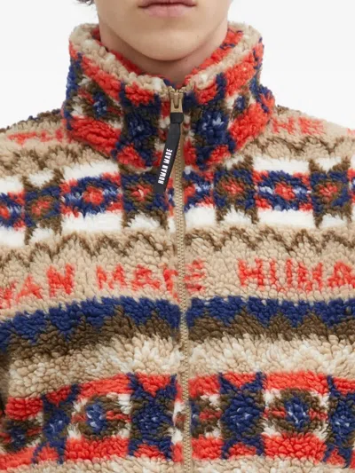 Human Made Patterned Fleece Jacket In Multi