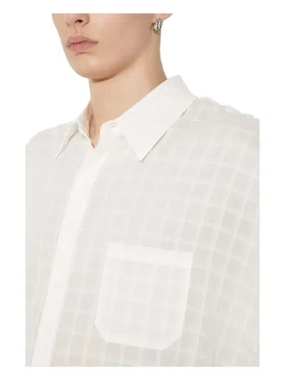 Stampd Grid-pattern Shirt In White
