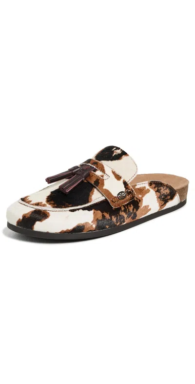 Sam Edelman Astrid Mule Brown Cow Print Calf Hair In Multi