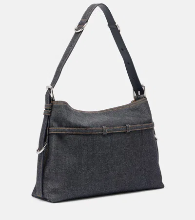 Givenchy Medium Shoulder Bag With Buckle And Handle In Blue