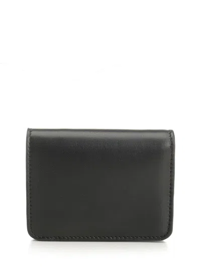 Ami Alexandre Mattiussi -sl713 Cuir Liss Wallets Black
