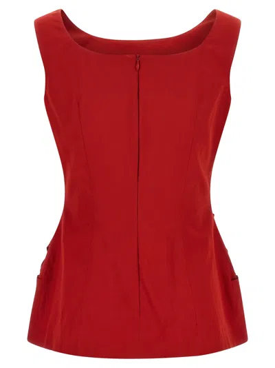 Magda Butrym 05 Top In Red