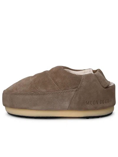 Moon Boot Beige Suede Evolution Slippers