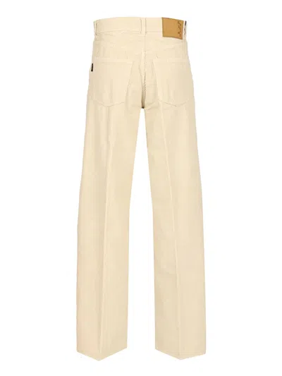 Haikure Bethany Velvet Vic Jeans White In Nude