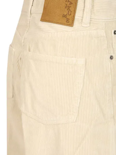 Haikure Bethany Velvet Vic Jeans White In Nude
