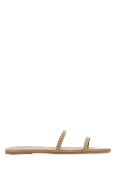 Tkees Skin Pink Leather Gemma Slippers In Multi