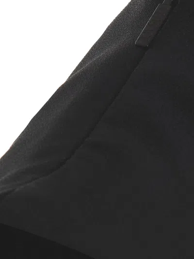 Versace Cut-out Black Midi Dress With Side Split In Black