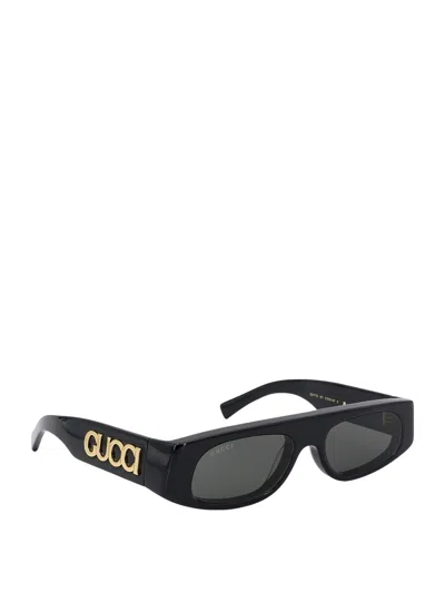 Gucci Black Acetate Sunglasses