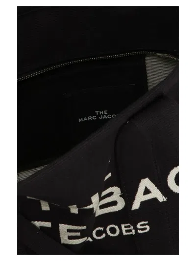 Marc Jacobs Black Canvas The Tote Shopping Bag