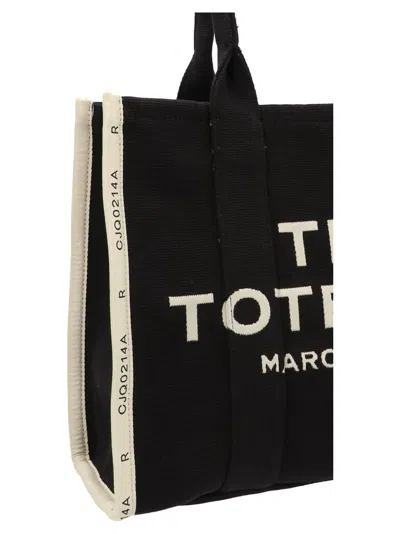 Marc Jacobs Black Canvas The Tote Shopping Bag