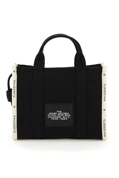 Marc Jacobs Black Canvas The Tote Shopping Bag