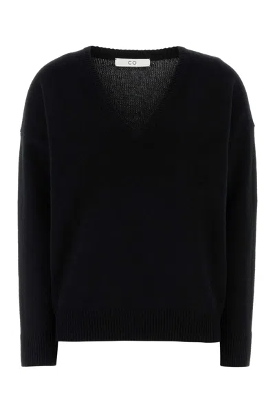Co Cashmere Jumper In Black