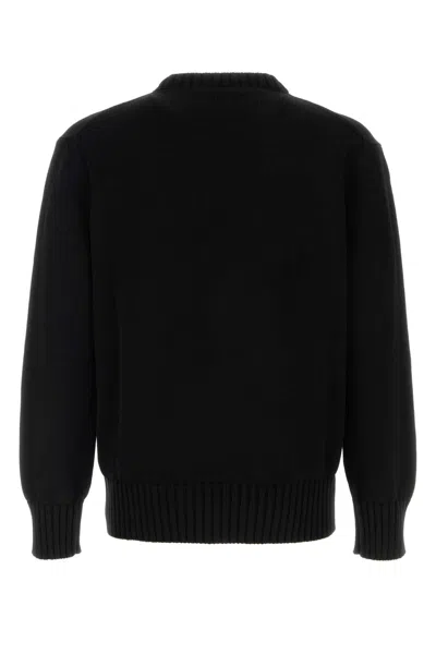 Amiri Black Sweater With Maxi Logo Lettering On The Front In Black