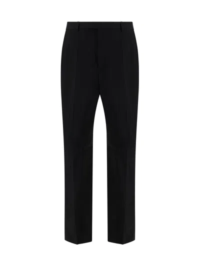 Saint Laurent Black Faille Pant In Black