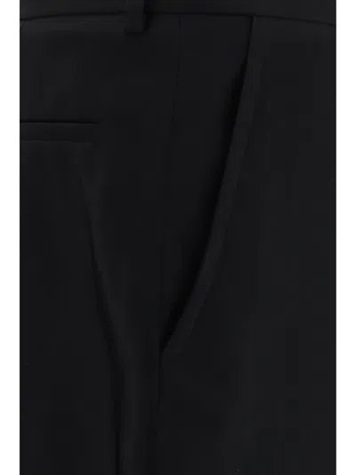 Saint Laurent Black Faille Pant In Black