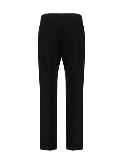 Saint Laurent Black Faille Pant In Black