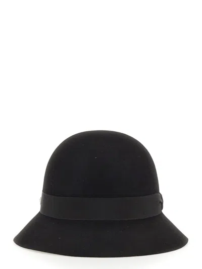 Helen Kaminski Black Felt Ella Conscious Bucket Hat