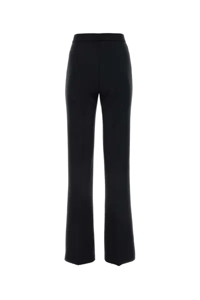 Msgm Black Jersey Pant In Black