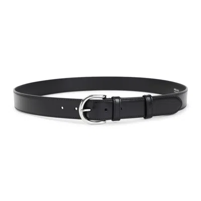 Prada Black Leather Belt