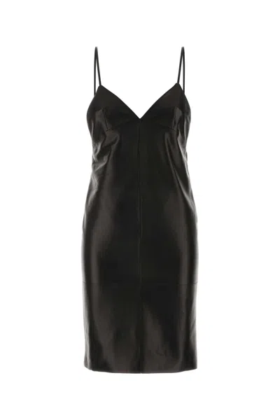 Saint Laurent Woman Black Dresses In Black