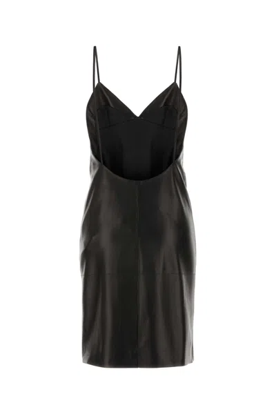 Saint Laurent Woman Black Dresses In Black