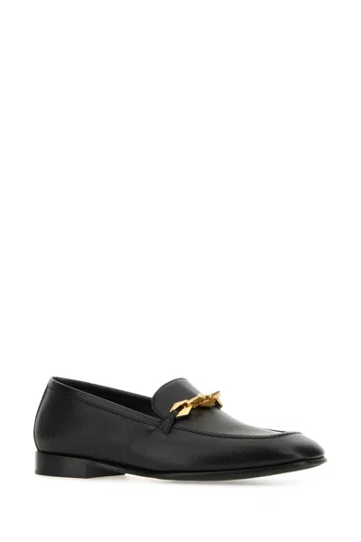 Jimmy Choo Tilda Leather Loafers In Black
