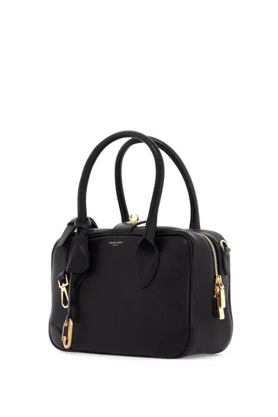 Golden Goose Vita Shoulder Bag In Textured Goat Leather In Black