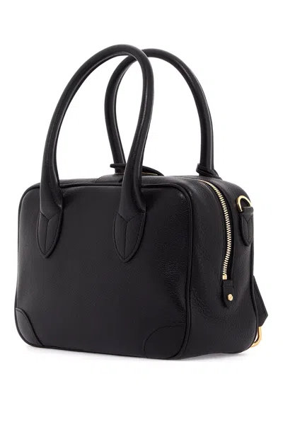 Golden Goose Vita Shoulder Bag In Textured Goat Leather In Black