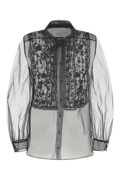 Valentino Women's Mesh Shirt In Black