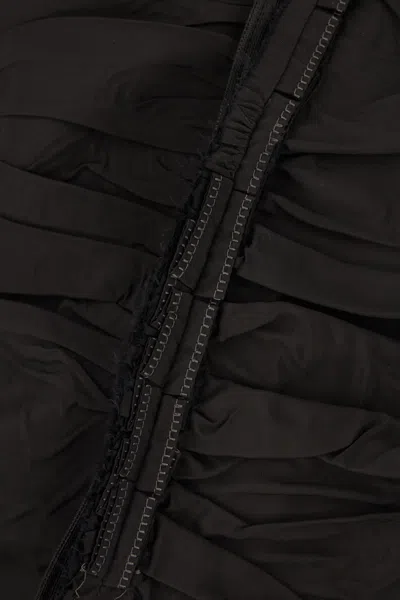 Maison Margiela Abito Chemisier In Rete Nera Donna In Black