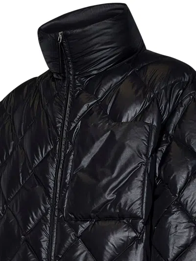 Jil Sander Diamond-quilted Recycled Nylon Down Jacket In Black