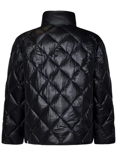 Jil Sander Diamond-quilted Recycled Nylon Down Jacket In Black