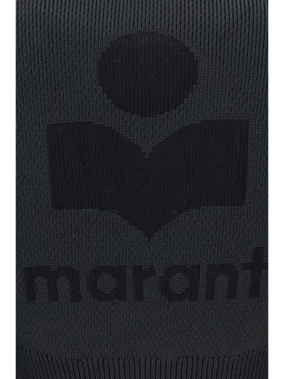 Isabel Marant Étoile Black Polyester Blend Oxana Cardigan In Gray