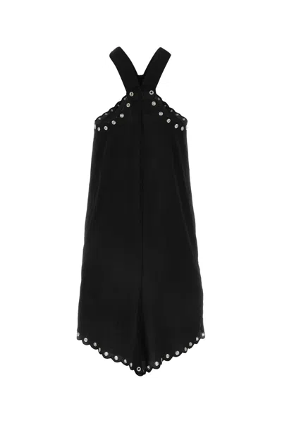 Isabel Marant Women Black Polyester Tegany Mini Dress In Black