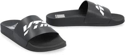 Vtmnts Black Rubber Slippers