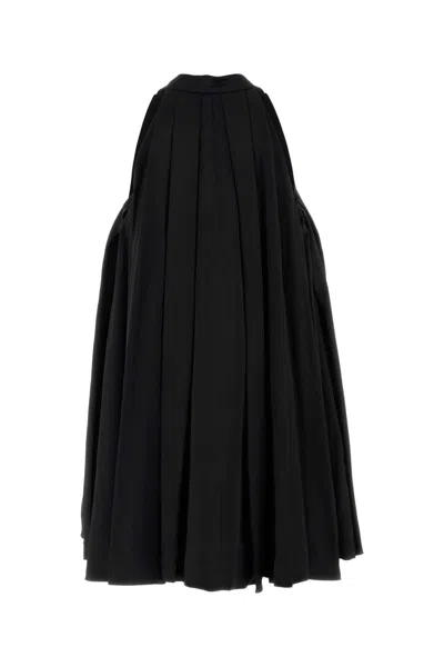 Loewe Mini Abito In Raso Nero Donna In Black