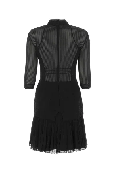 Givenchy Black Stretch Viscose Blend Mini Dress In Black