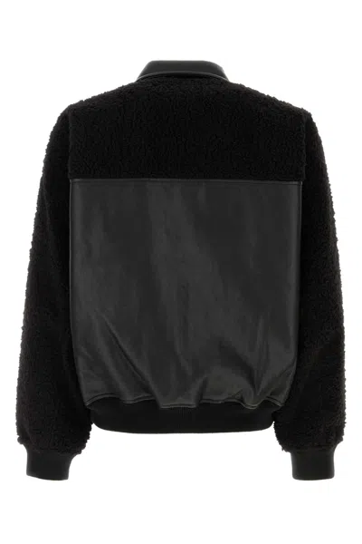 Random Identities Collared Design Contrast Fabric Ribbed Cuffs In Multi