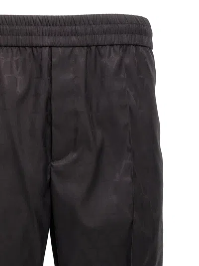 Valentino Black Toile Iconographe Chino Pant In Black