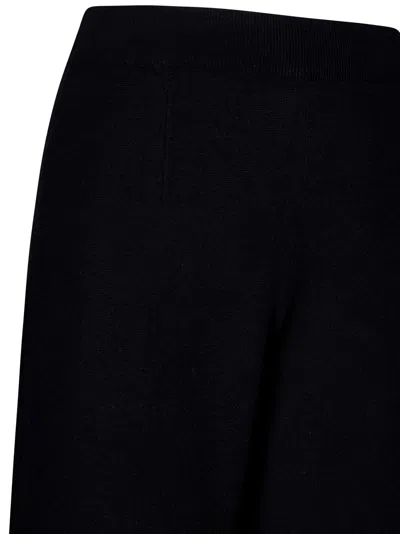 Mm Studio Black Viscose Blend Dula Pant In Black