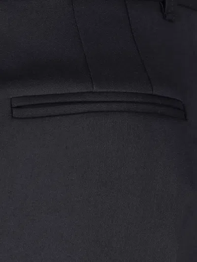 Chloé Black Wool Blend Pant In Black