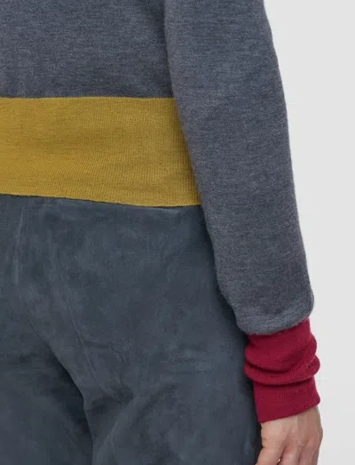 Joseph Overlay Cashair Cardigan In Gray