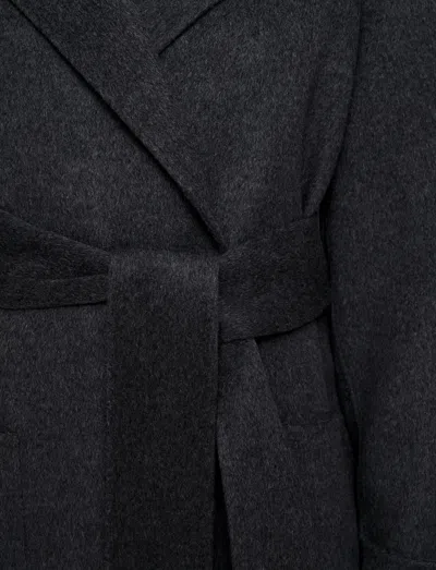 Joseph Womens Smoke Arline Double-face Wool And Cashmere-blend Coat In Gray