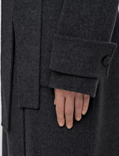 Joseph Womens Smoke Arline Double-face Wool And Cashmere-blend Coat In Gray